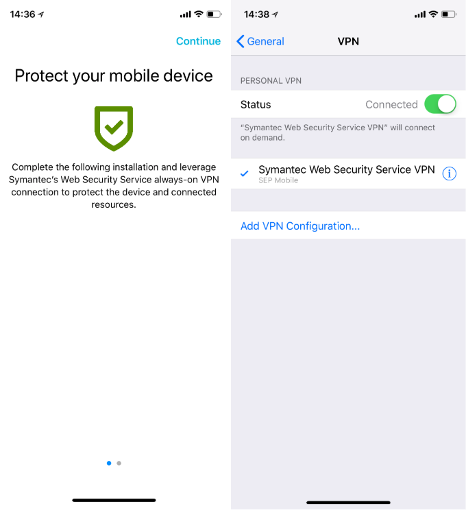 symantec endpoint protection vpn