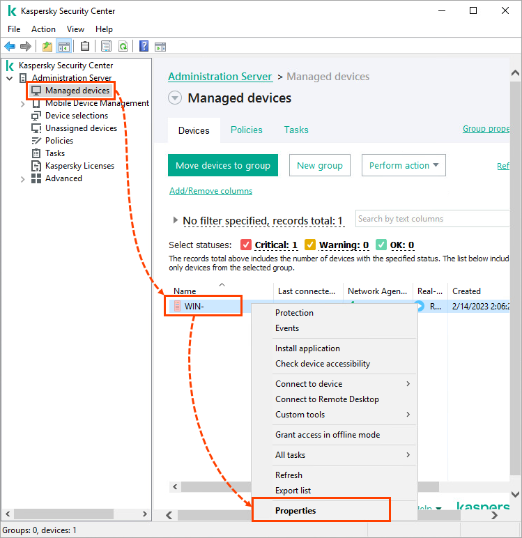 kaspersky endpoint security and management