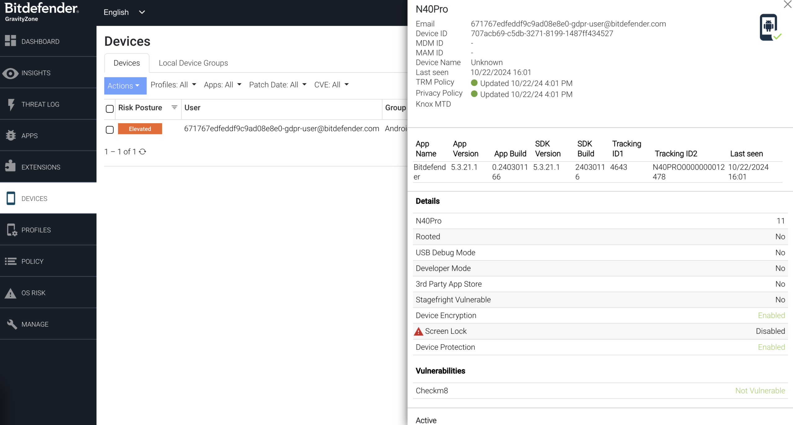 bitdefender gravityzone android