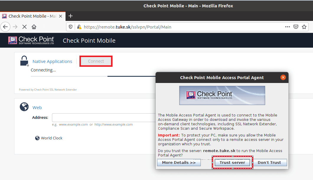 check point mobile vpn