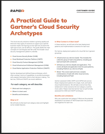 gartner cloud security posture management