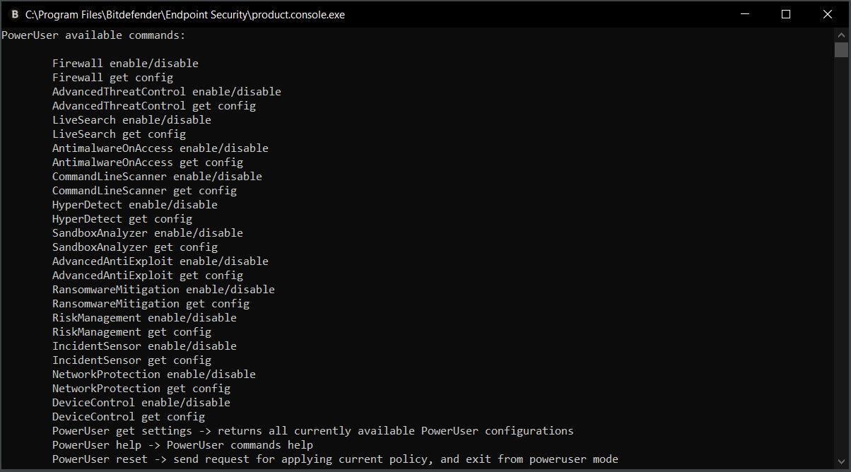 bitdefender gravityzone power user